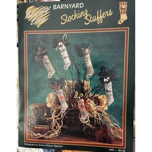 Vintage Need’l Love Barnyard Stocking Stuffers Cross Stitch Kit 1998 Cow Pig